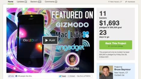 Kiwi inventor's LED lights on Kickstarter