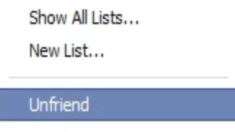 Unfriend
