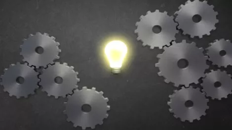 Oh look at that cogs and a lightbulb