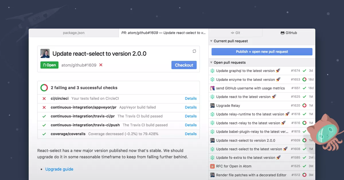 GitHub for Atom launches new pull request features and emoji support