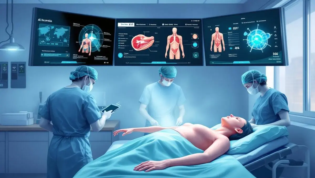 Australian healthcare workers training on patient mannequins with ai monitors in modern simulation room