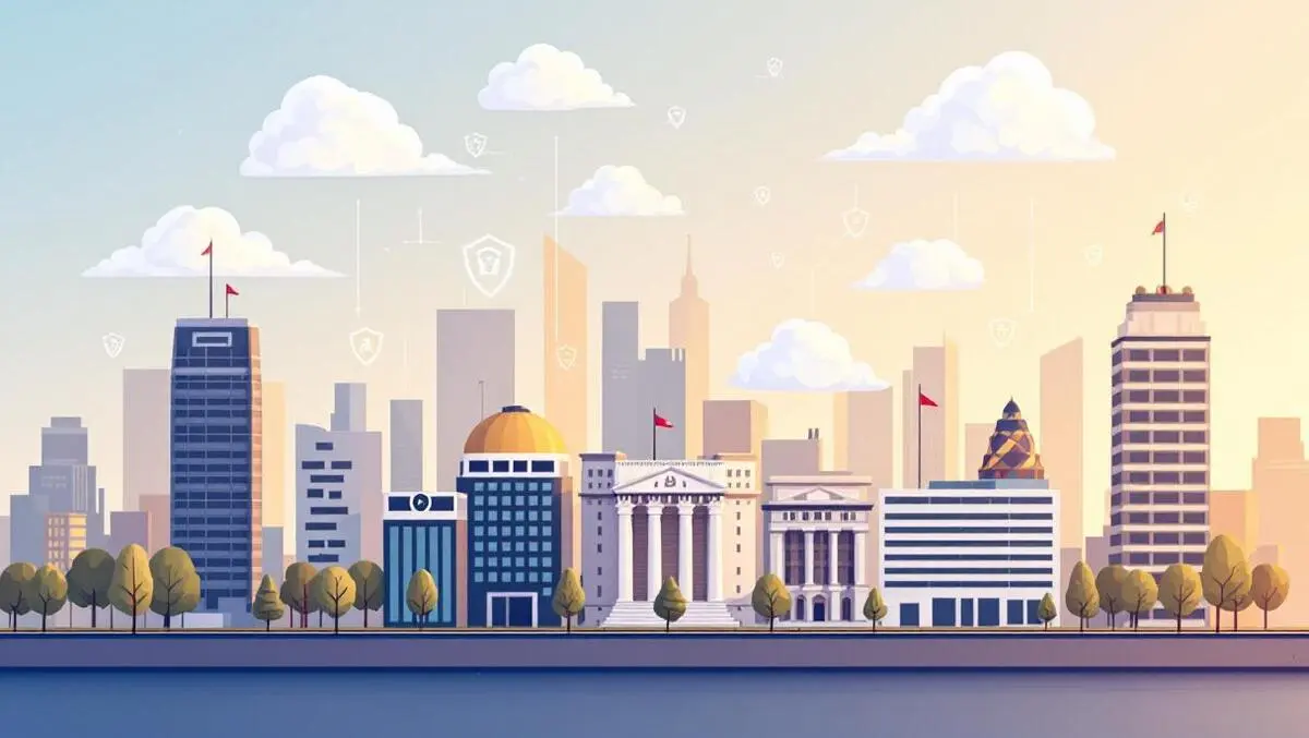 Cloud security shields over australia new zealand government buildings data control public sector