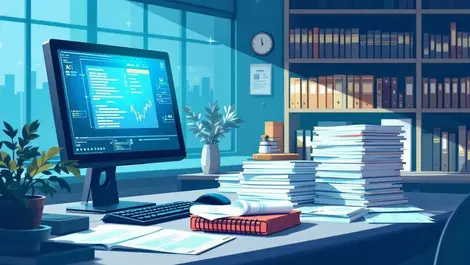 Law office workspace australia nz legal documents scanned ai management