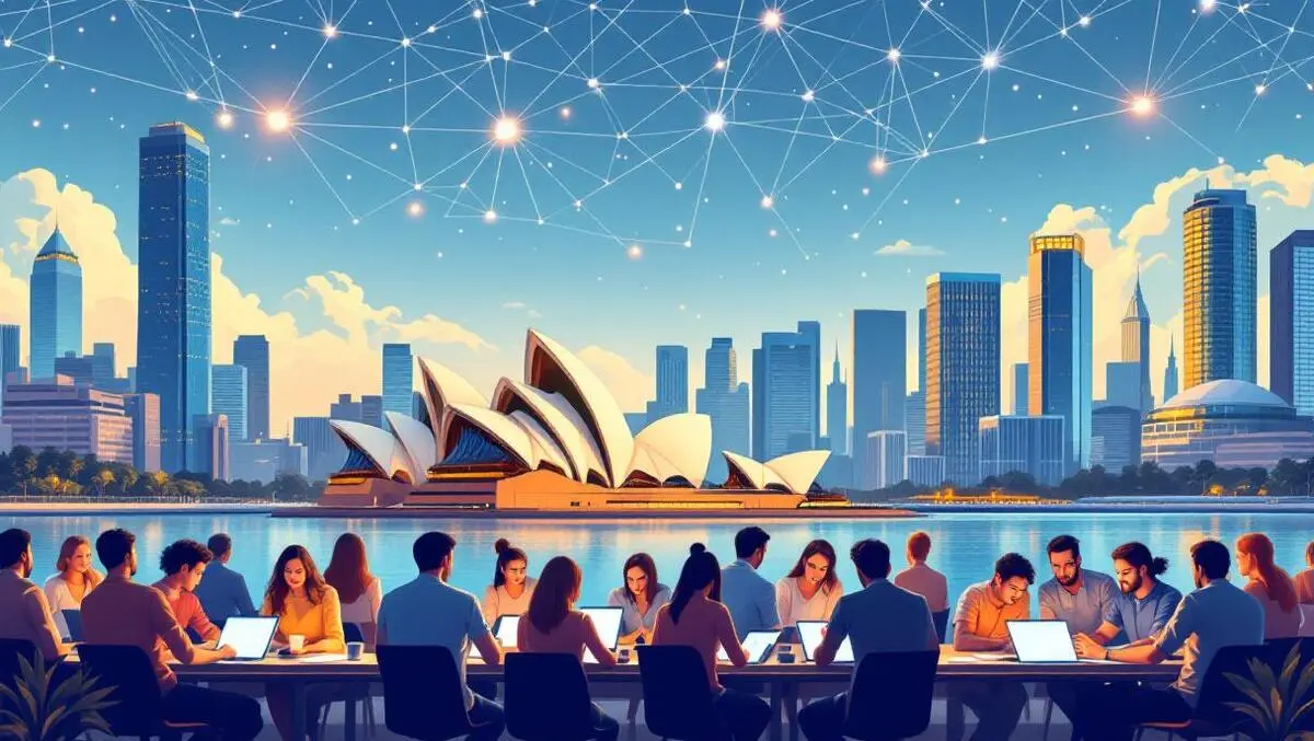 Australian city sydney opera house workers students ai network