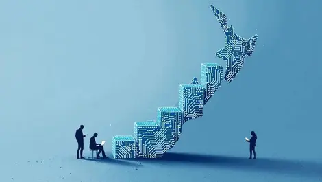 Nz tech wages decline circuit bar chart shrinking work hours