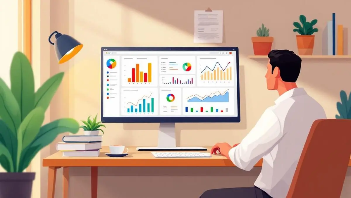 Nz small business owner modern office financial dashboards trends