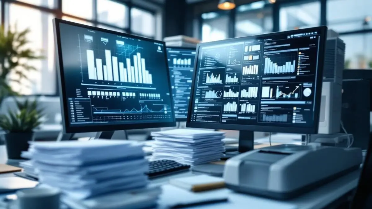 Modern office automated document scanning to digital folders