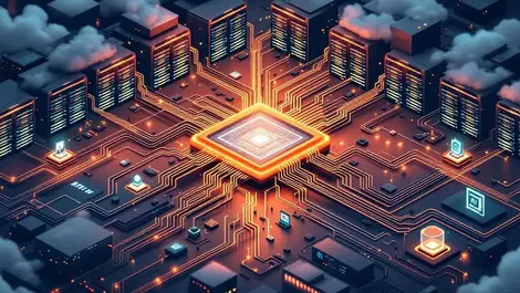 Isometric internet exchange hub fiber core ai streaming traffic