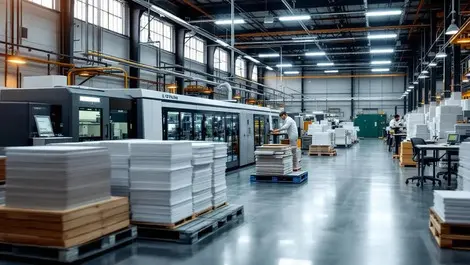 Australian digital print factory empty workstations labour shortage