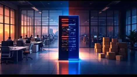 Australian office half lit half empty ai server automation layoffs