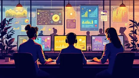 Australian contact centre agents ai data graphs customers network