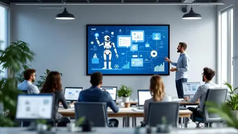 Modern us office it training chatbot network diagrams collab