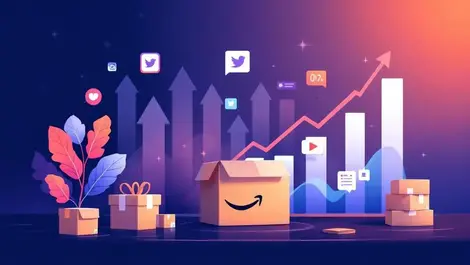 Growth amazon box online marketplace revenue charts flat